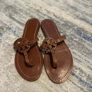 Tory Burch Brown Leather Sandals
